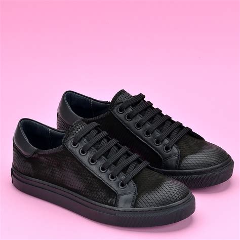 genuine leather sneakers.